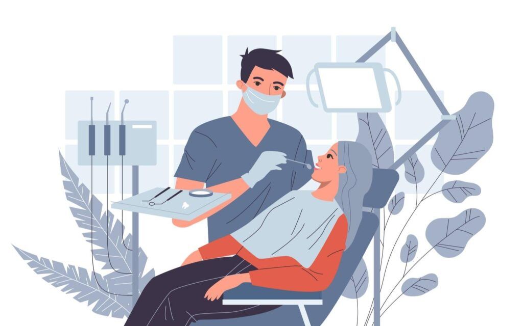 Vector Image of Dental Checkup